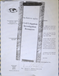 Private investigators that I hired that misled me and actually give me misinformation. 